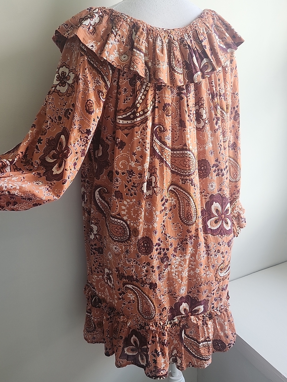 Cleobella Danica Organic Cotton Mini Dress Floral Medium - Picture 5 of 10